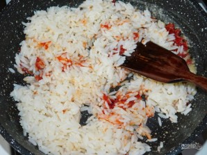 Томатный рис с сыром - фото шаг 4