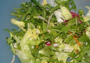 Простой салат с каперсами - фото шаг 2