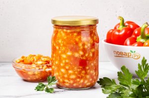 Перец с фасолью на зиму - фото шаг 13