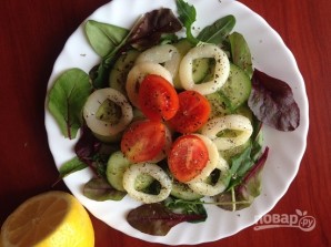 Салат с кальмаром и огурцом - фото шаг 6