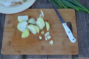 Салат из овощей на мангале - фото шаг 4