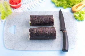 Роллы с мидиями - фото шаг 7