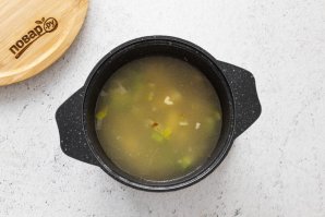 Суп-пюре из лука-порей и брокколи - фото шаг 5