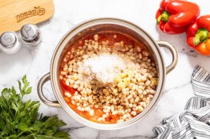 Перец с фасолью на зиму - фото шаг 9