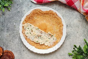 Блины с сыром - фото шаг 10