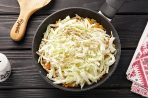 Постный капустный пирог - фото шаг 9