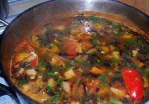 Кавказский суп из баранины   - фото шаг 15