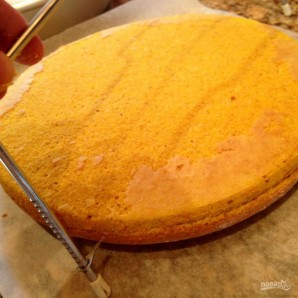 Тыквенный торт с карамелью и орехами - фото шаг 3