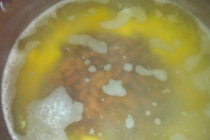 Фасолевый суп на мясном бульоне - фото шаг 6