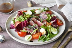 Теплый салат с тунцом - фото шаг 13