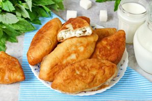 Пирожки с творогом и мятой - фото шаг 15