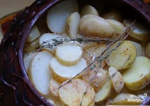 Картофель в сливках в духовке - фото шаг 5
