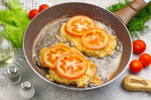 Отбивные с помидорами - фото шаг 9