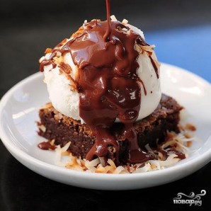 Шоколадные пирожные с теплым шоколадным соусом - фото шаг 6