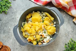 Окрошка со свеклой - фото шаг 8