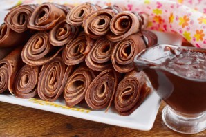 Вкусные шоколадные блины - фото шаг 6