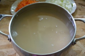Гороховый суп с копченым салом - фото шаг 4