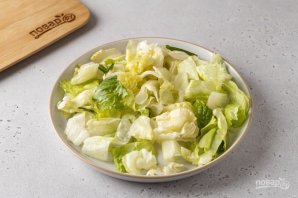 Вегетарианский салат "Цезарь" - фото шаг 7