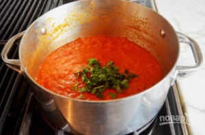 Итальянский томатный соус с базиликом - фото шаг 6