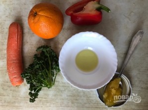 Постный салат с апельсином - фото шаг 1