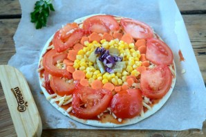 Овощная пицца "Солнышко" - фото шаг 4