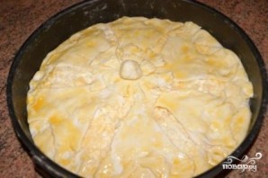 Сырный пирог из слоеного теста - фото шаг 6