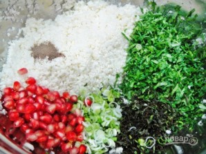 Салат с цветной капустой и гранатом - фото шаг 4