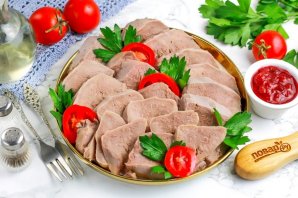Язык свиной отварной - фото шаг 9