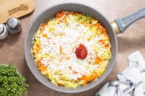 Тушеная капуста с рисом - фото шаг 7
