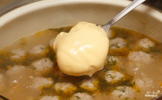 Суп с фрикадельками и сыром - фото шаг 6