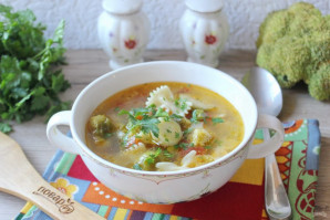 Суп с брюссельской капустой и брокколи - фото шаг 10