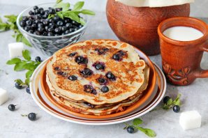 Черничные блины - фото шаг 9