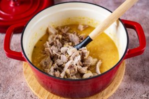 Гороховая каша с мясом - фото шаг 9