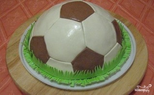 Торт "Футбольный мяч" - фото шаг 6