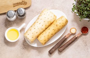 Ямс запеченный в духовке - фото шаг 1