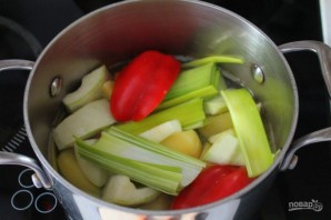 Овощной суп-пюре с брынзой - фото шаг 4
