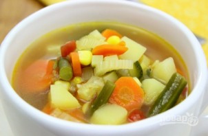 Суп на овощном бульоне - фото шаг 9