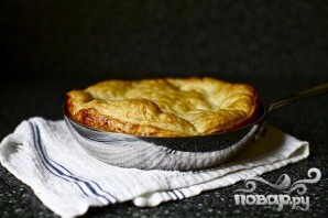 Перевернутый яблочный пирог с карамелью - фото шаг 4