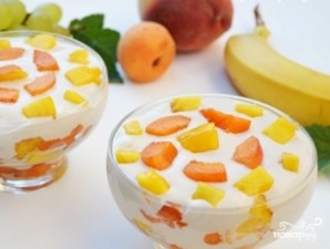 Творожный десерт с фруктами - фото шаг 8