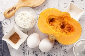 Шарлотка с тыквой - фото шаг 1