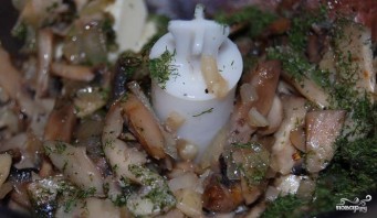 Паштет из куриной печени с грибами - фото шаг 3