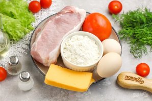 Отбивные с помидорами - фото шаг 1