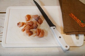 Фриттата с лососем, картофелем и стручковой фасолью - фото шаг 4