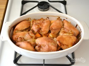  Тушеная картошка с курицей в духовке - фото шаг 5