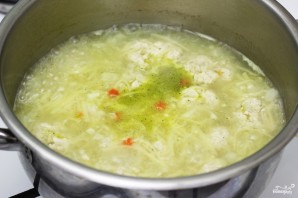Суп с фрикадельками и вермишелью - фото шаг 4