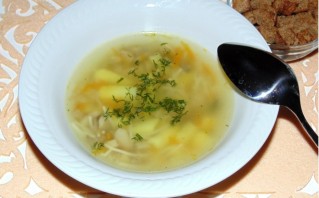 Грибной суп с вермишелью - фото шаг 4