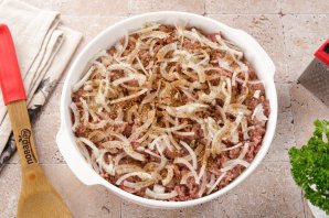 Запеканка из кабачков с картошкой и фаршем в духовке - фото шаг 13