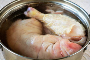 Холодец из свиных ножек с говядиной и курицей - фото шаг 2
