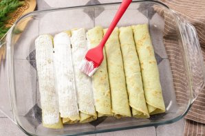 Блинчики из кабачков с курицей - фото шаг 16