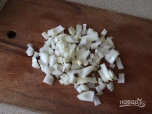 Салат с куриными сердечками и грибами - фото шаг 3